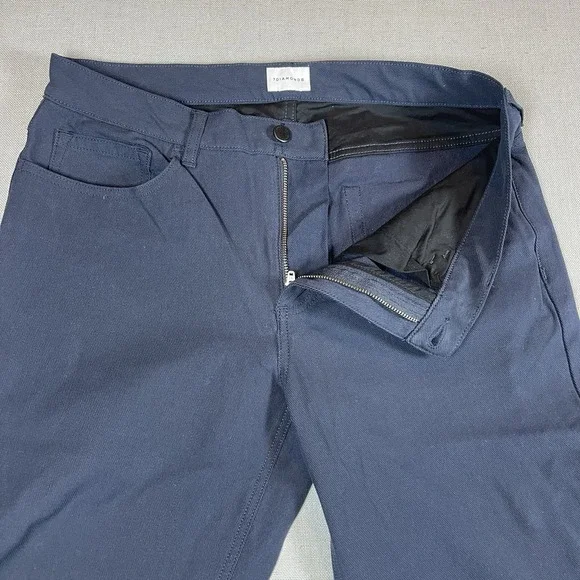 7 Diamonds Baron 5 Pocket Pants Mens Size 34x30 Navy Blue Straight Fit Stretch - Picture 3 of 11